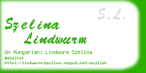 szelina lindwurm business card